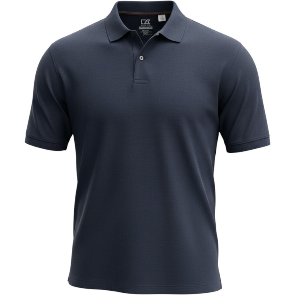 Cutter & Buck Mens Navy Blue CB DryTec Luxe Polo Shirt Large